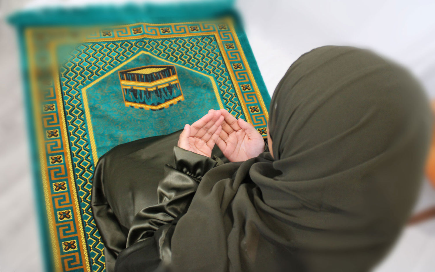 Prayer Abaya With Attached Scarf