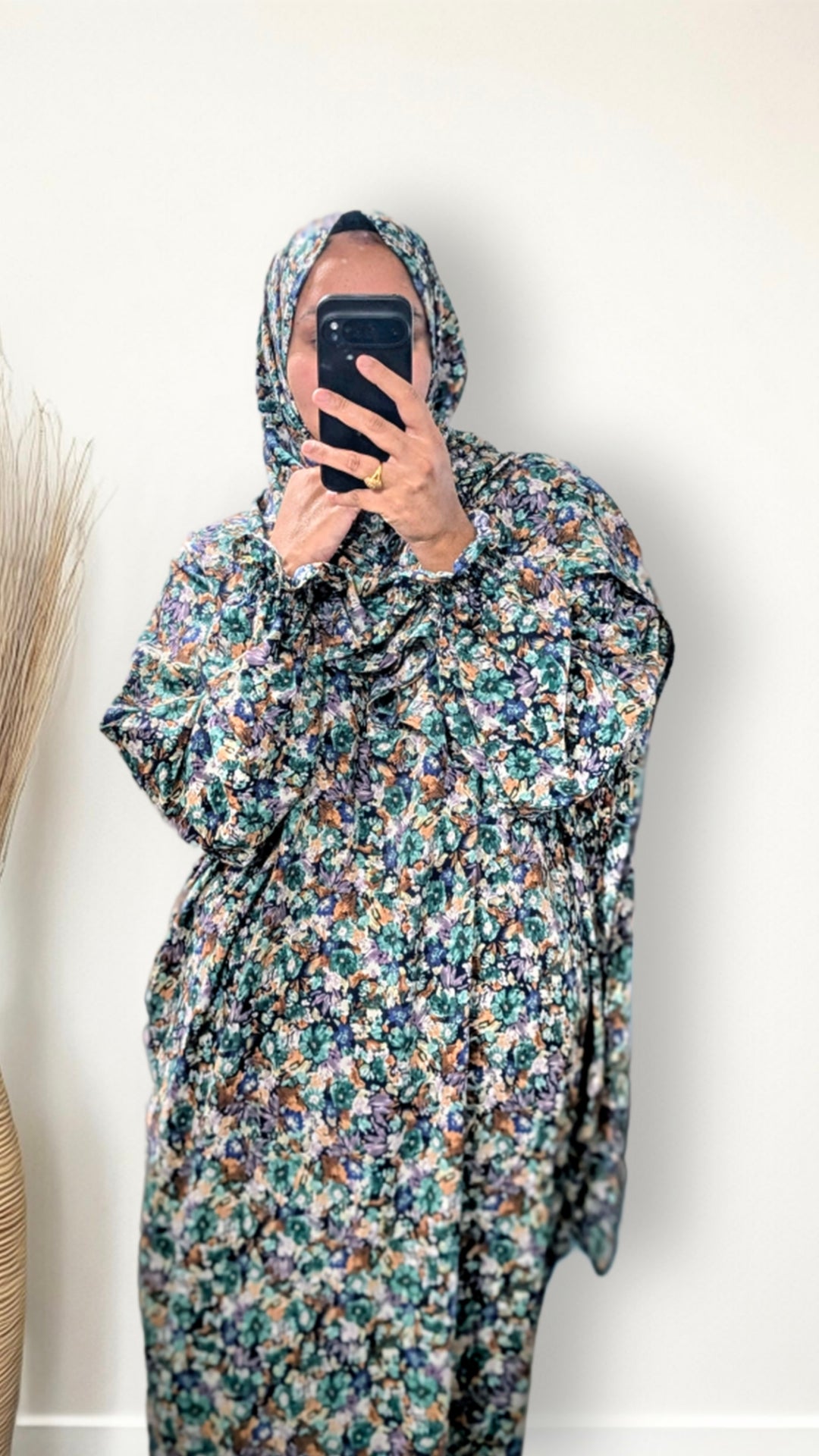 Modest Prayer Abaya With Hijab | Dusky Bloom