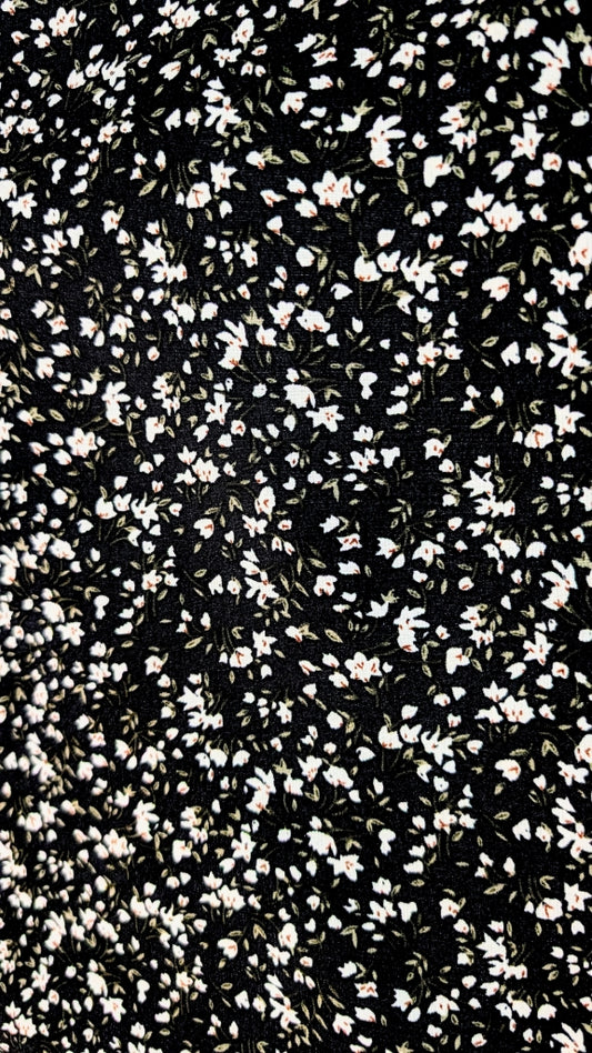 Modest Prayer Abaya With Hijab | Midnight Blossom