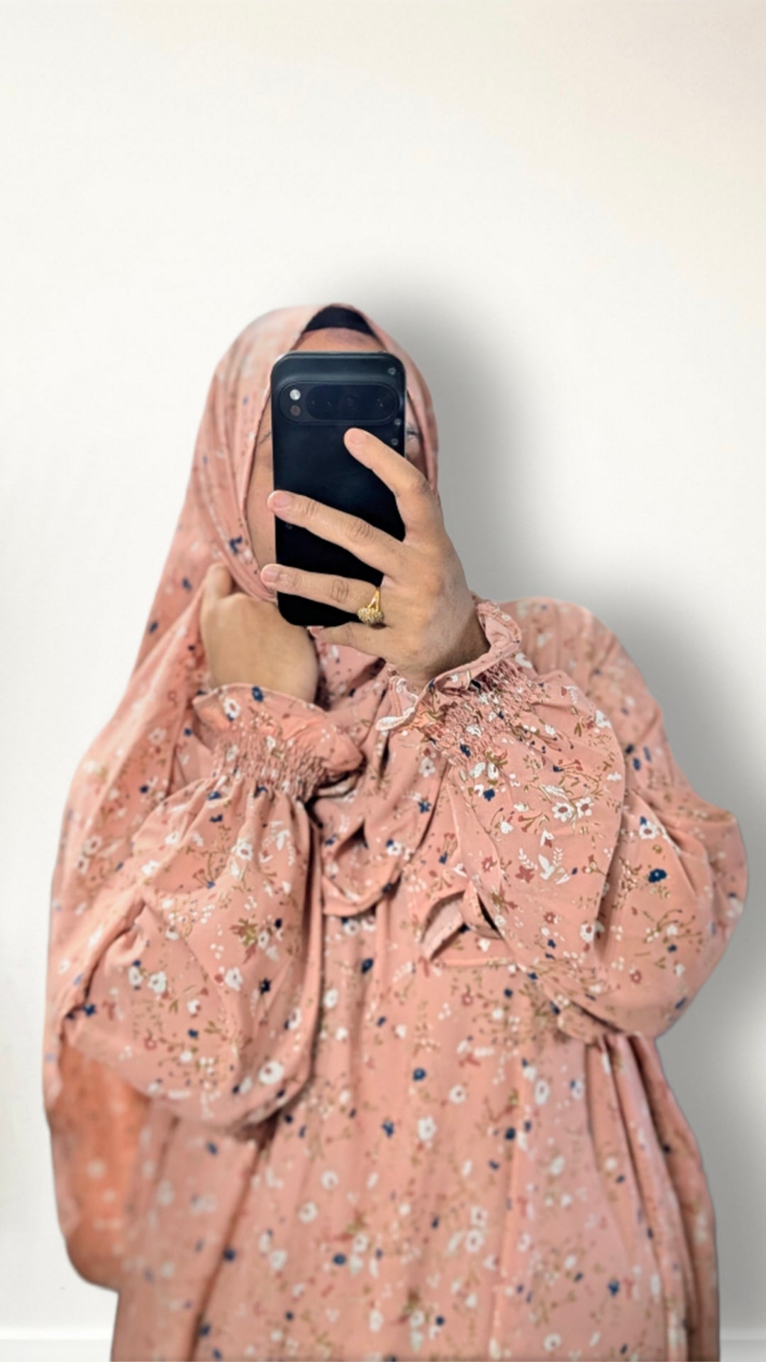 Modest Prayer Abaya With Hijab | Pink Bloom