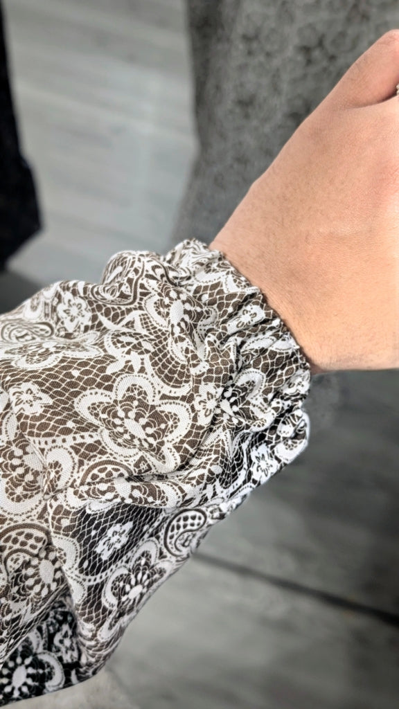Abaya De Prière Modeste Avec Hijab | Paisley Marron