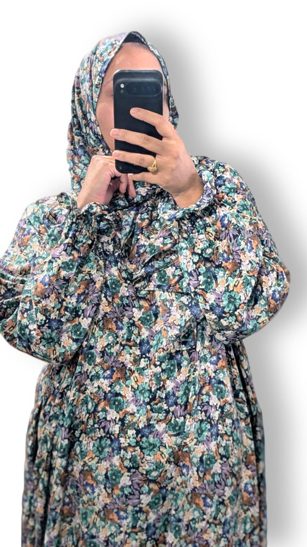 Modest Prayer Abaya With Hijab | Dusky Bloom