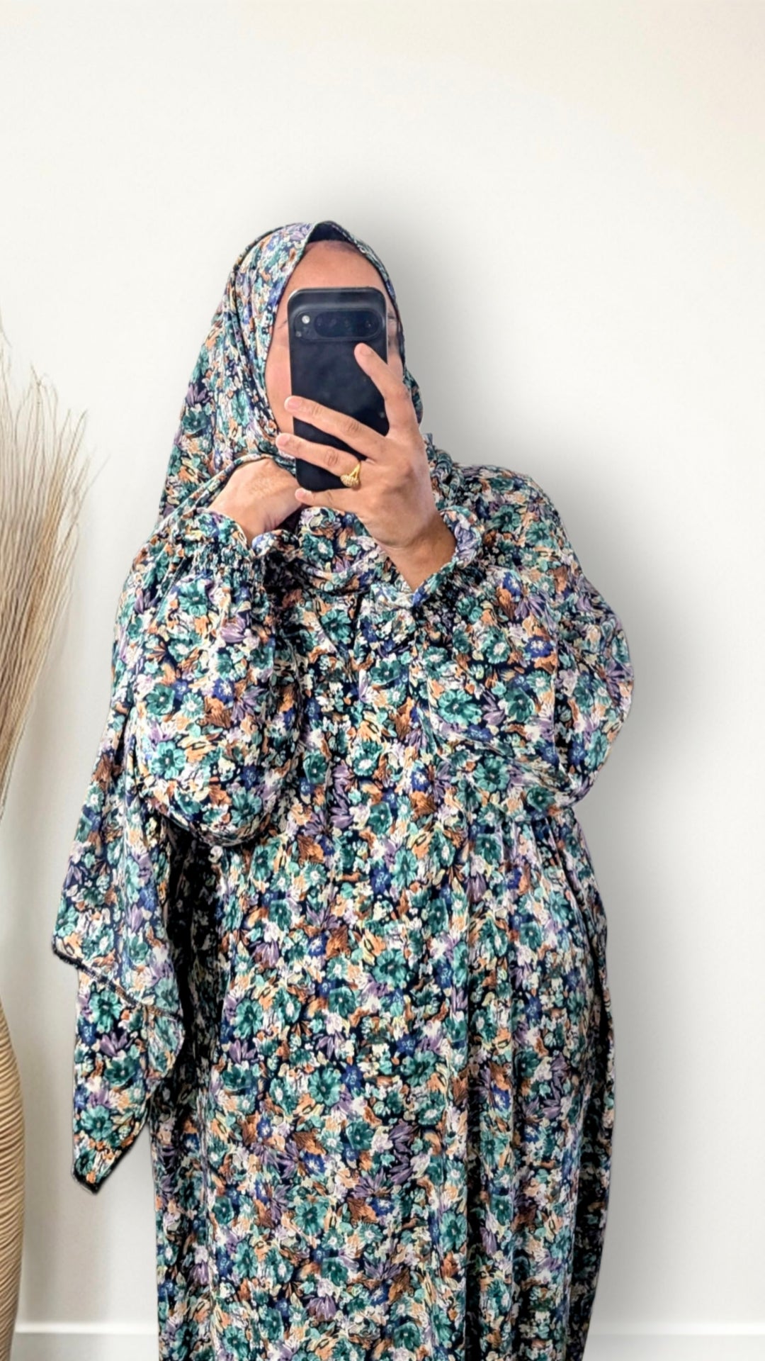 Modest Prayer Abaya With Hijab | Dusky Bloom