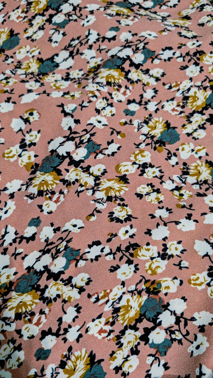 Modest Prayer Abaya With Hijab | Floral Pink