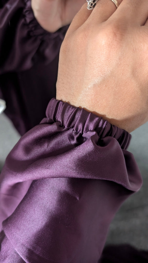 Signature Prayer Abaya With Hijab | Plum